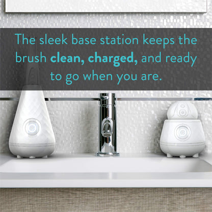 Tao Clean UV Sanitizing Sonic Toothbrush and Cleaning Station, Electric Toothbrush, Dual Speed Setting, White