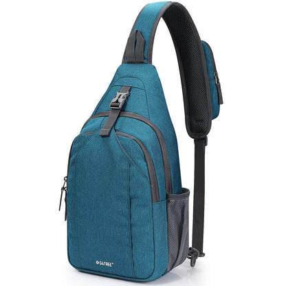G4Free Sling Bag RFID Blocking Sling Backpack Crossbody Chest Bag Daypack for Hiking Travel