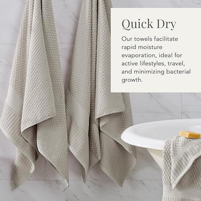 NY Loft 100% Cotton 2 Pack Bath Sheet Towel Set | Absorbent Quick-Dry Oversize