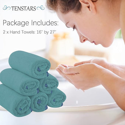 TENSTARS Silk Hemming Hand Towels