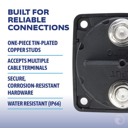 Blue Sea Systems On/Off Battery Isolator Switch With Locking Key, Black, 6004200 m‑Series