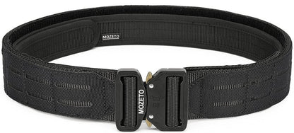 MOZETO Molle Battle Belt, 2" Battle Belts Tactical War Combat Quick Release Law Enforcement Duty Belts for Men