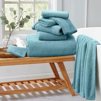 8 Piece Bathroom Towel Set |2 Oversized Large Bath Towels Sheet, 2 Hand Towels