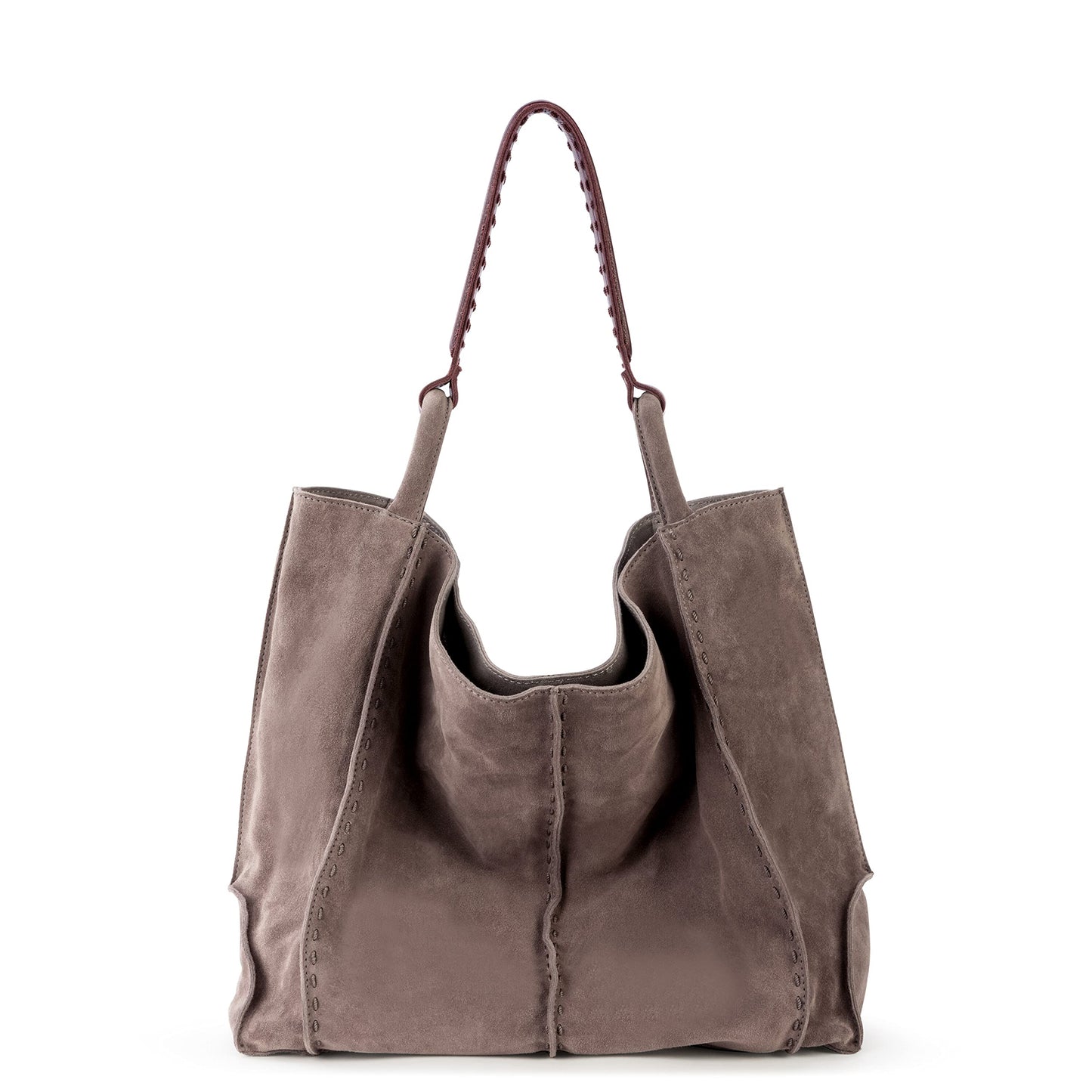 The Sak Los Feliz Large Tote Bag - Premium Leather Handbag With Stylish Design For Everyday, Travel, Beach Bag - Roomy, Durable, Lined Purse With Shoulder Bag Strap, Zipper Pocket