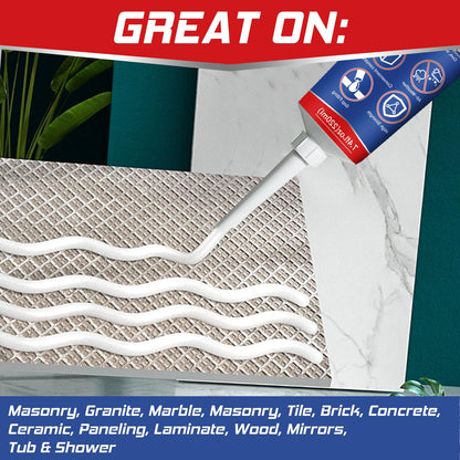 Yeardera Heavy Duty Construction Adhesive, 7.4 Ounce Cement Glue Squeeze Tube, Versatile Construction Glue for Tile, Floor, Stone, Wood, Wall & More, Pack of 1 (CZJS-001)
