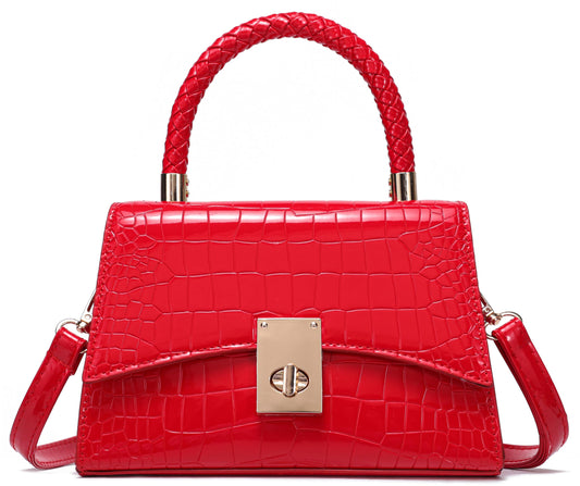JHVYF Women Satchel Handbags Shoulder Bag Classic Small Crossbody Bags Ladies Cute Purses Satchels bag mini purse Red bags