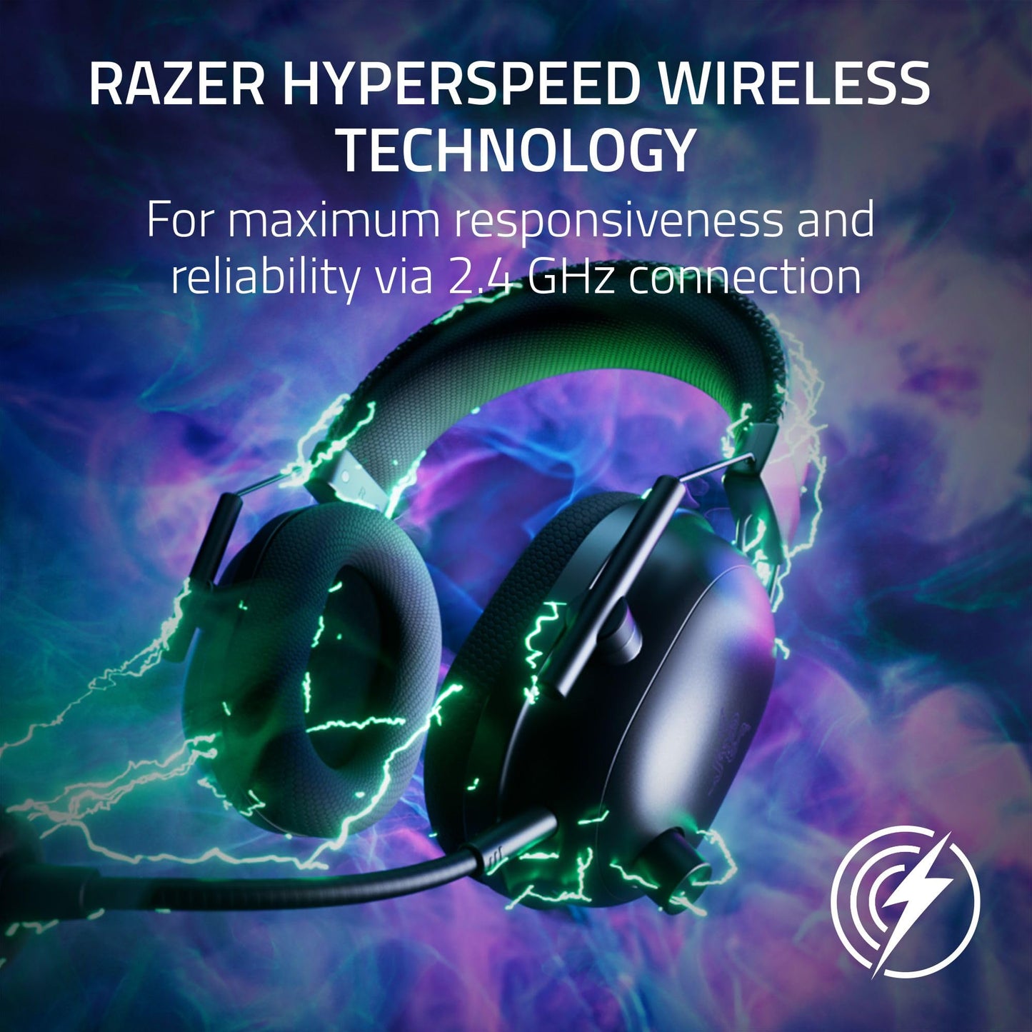 Razer BlackShark V2 Pro Wireless PlayStation Gaming Headset: 50mm Drivers - Super Wideband Mic - Noise Isolating Earcups - For PS5, Nintendo Switch 2, PC, Mac - Bluetooth, USB-C - 70hr Battery - White