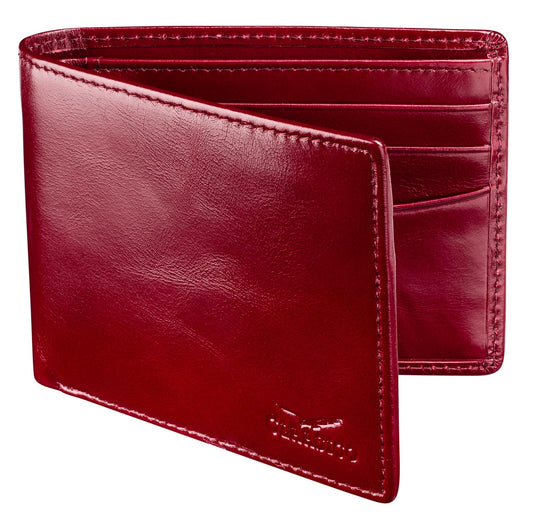 Claasico Men’s Bifold Wallet for Men – Genuine Leather RFID Wallet, Slim Billfold Cardholder w/ID Window – Gift Box Included
