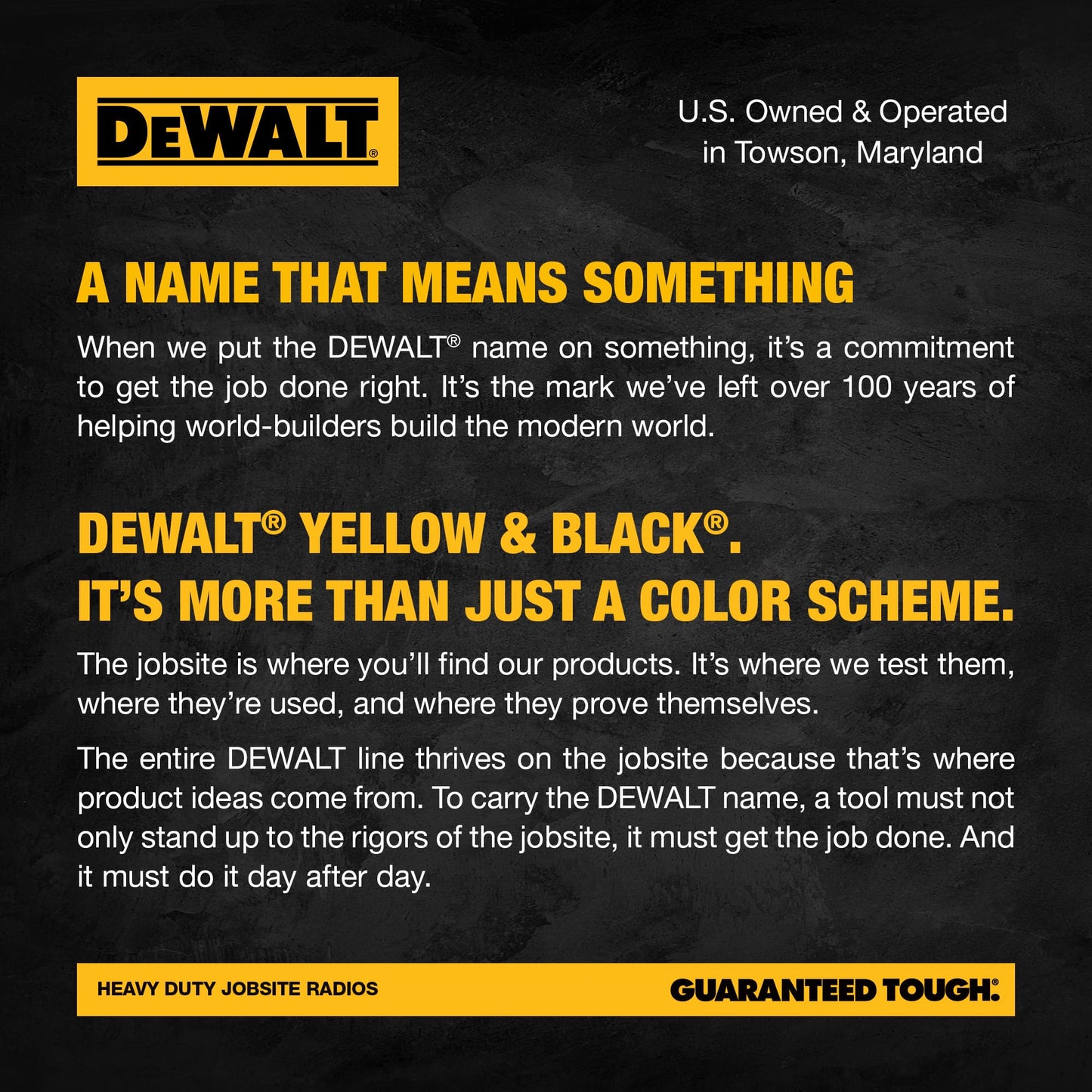 DEWALT DXFRS800 FRS Walkie Talkies Long Range 2 Way Radio, 2 Watt, Waterproof & Rechargeable, 2 Pack