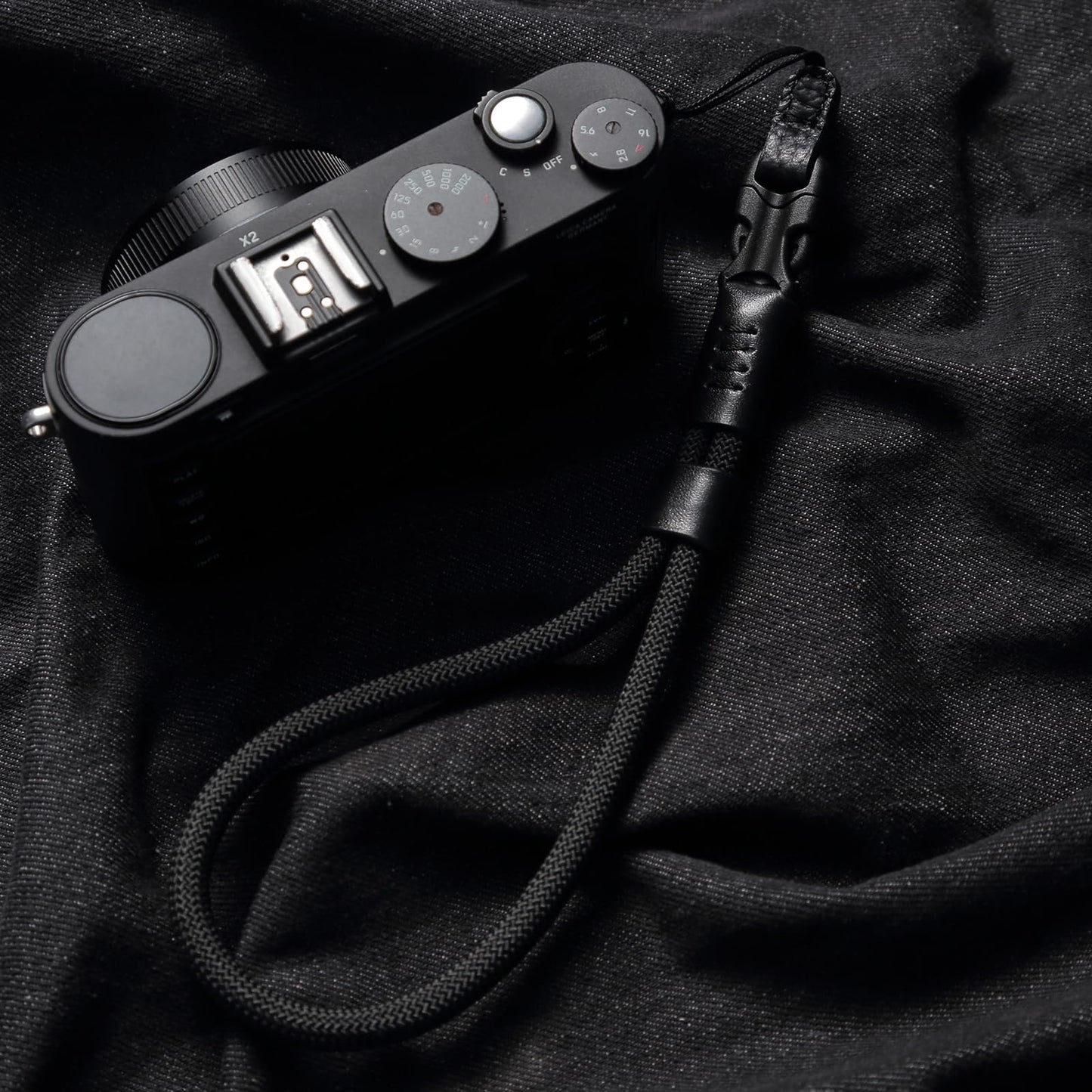 DBZZ Camera Leather Shoulder Neck Strap Wrist Dual-purpose with Quick Release Buckles For Fuji For Nikon For DSLR/SLR Cameras (wristband-black)