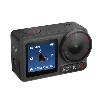 DJI Osmo Action 5 Pro Essential Combo - Action Camera Waterproof with 4K UHD Video, 1/1.3" Sensor, Dual Screens, Stabilization, for Vlogging, Sports & Travel + 32GB Card & 50 Piece Accessory Kit