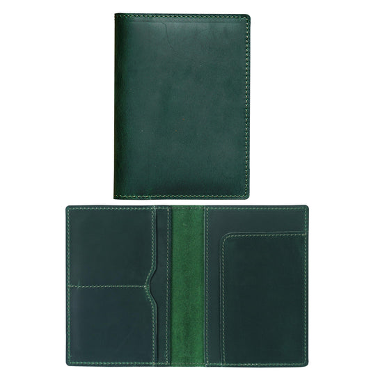HIFA Leather Passport Holder, Handmade Passport Cover with Card and Ticket Slot - Genuine Leather, Elegant Design, Easy Access - Passport Case, Passport Wallet, Passport Holder