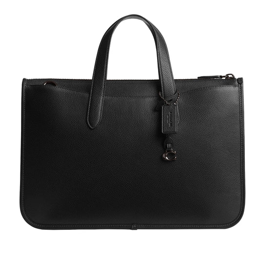 Isaac Briefcase in Pebble Leather