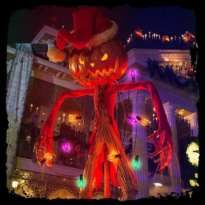 LED Outdoor String Lights 25Ft Orange Purple and Green Halloween Lights Outdoor with 27 Shatterproof LED Globe Bulbs, Connectable Halloween Decorations Lights for Home Patio Garden Christmas Party