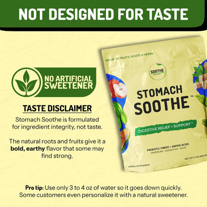 Stomach Soothe Soothe Naturals Acid Reflux Powder (30 Servings)