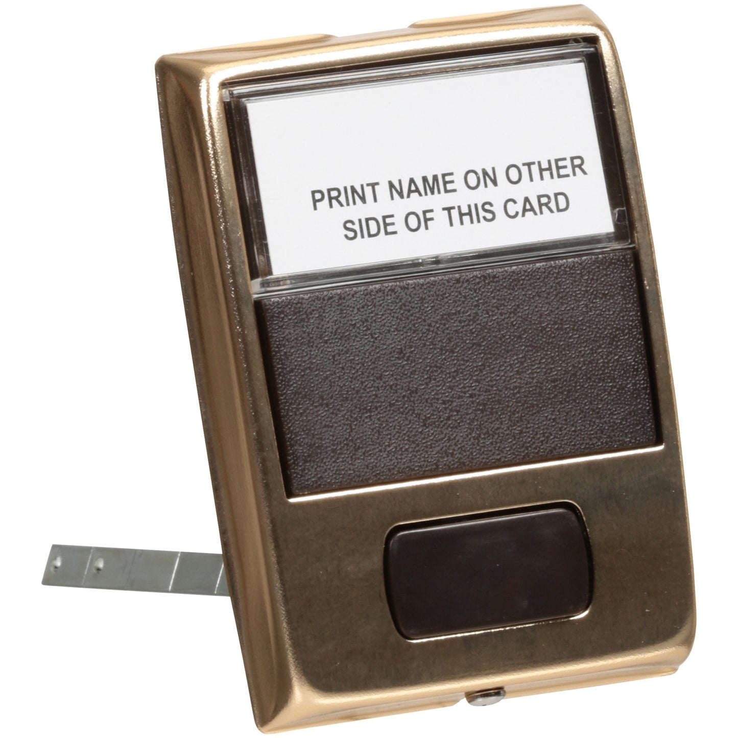 Newhouse Hardware MCHBV Wireless Mechanical Two-Note Chime and Door Button with Built-in Viewer, One Size, White/Brass