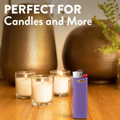 BIC Maxi Pocket Lighter, Special Edition Vacation Collection, Assorted Unique Lighter Designs, 8 Count Pack of Lighters