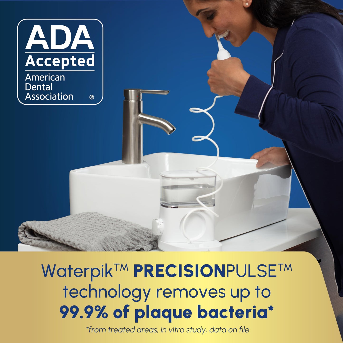 Waterpik Sonic-Fusion 2.0 Professional Flossing Electric Toothbrush with Water Flosser Combo In One, Black SF-04, Packaging May Vary