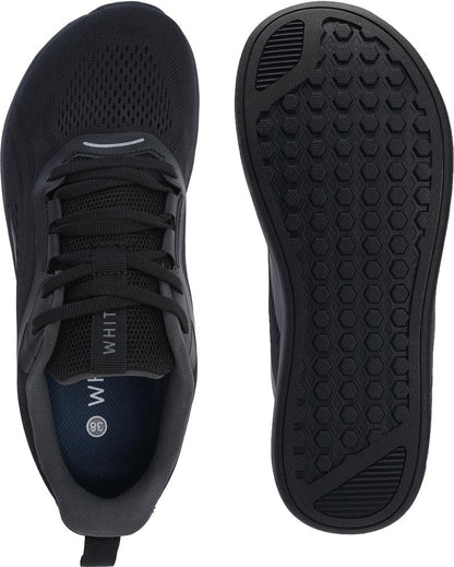WHITIN Women's Zero Drop Wide Toe Box Road Running Shoes Width Size 11 Lightweight Slip Resistant Tennis Training Walking Sneaker Female 43 All Black