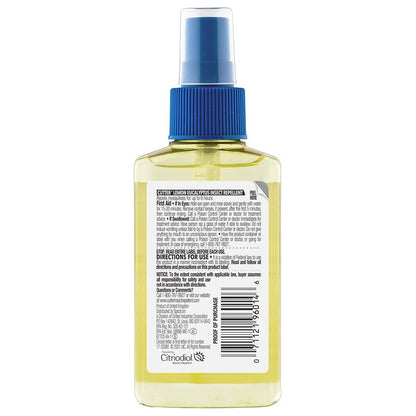 Cutter Lemon Eucalyptus Insect Repellent 4 Ounces, DEET-Free Pump Spray, 6 Pack