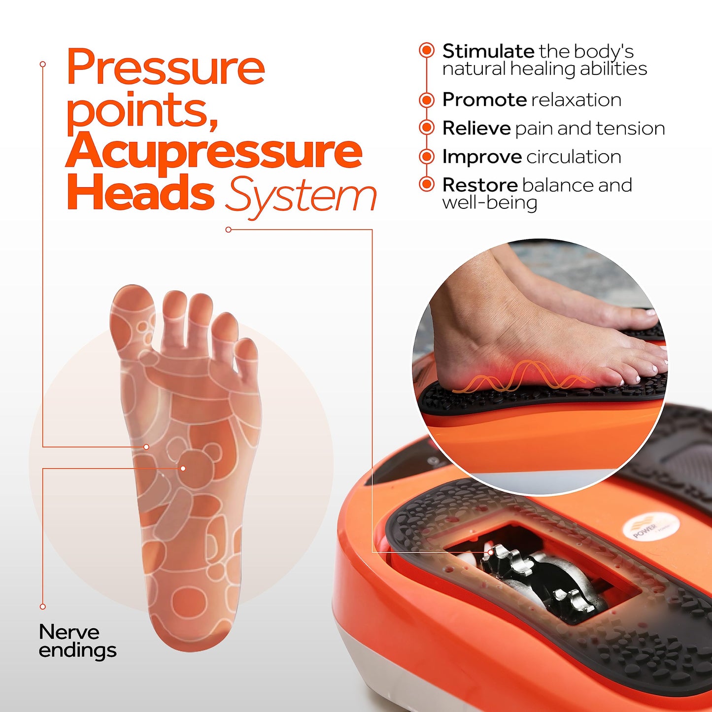 Power Legs Electric Foot Massager Machine with Remote Control, Adjustable Speed, Vibration - Calf Massager - Feet Massager for Neuropathy Pain Relief, Plantar Fasciitis, Leg Blood Circulation (Black)
