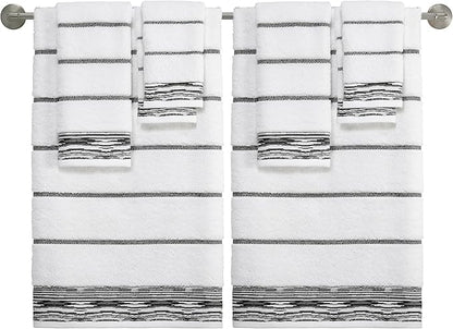 Nicole Miller - Washcloths, Soft & Absorbent Cotton Towels, Dorm Room Essentials