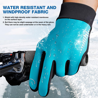 SIMARI Winter Gloves for Women Men - Cold Weather Thermal Touch Screen Ski Snow Glove Liners, Non-Slip Palm & Warm Fleece Lined, for Running Cycling Driving Hiking Walking Sports Outdoor Texting Work