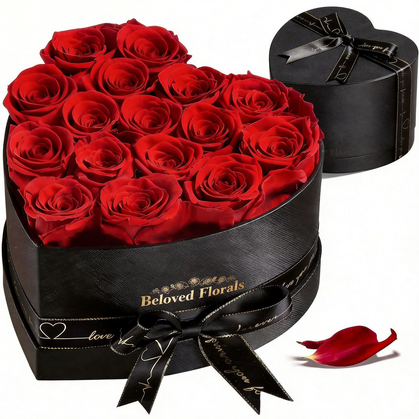 Auoasl 16 Preserved Flowers Rose in a Box, Gifts for Women Mom Her Wife on Mothers Day Valentines Birthday Christmas Anniversary Romantic(Red)