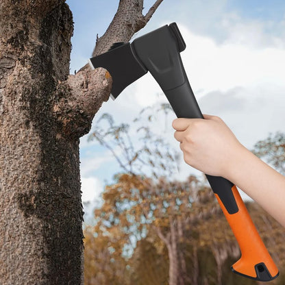 DESHIL 14-Inch Camping Hatchet with Carbon Steel Blade and Sheath