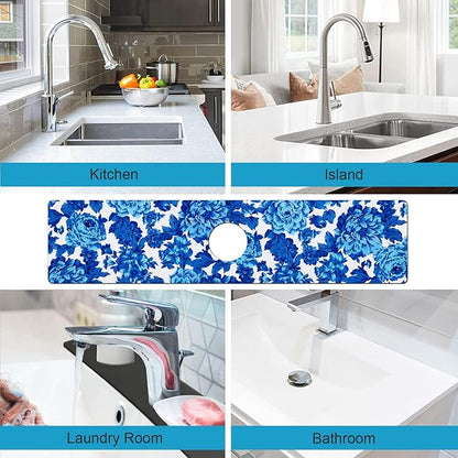 Kitchen Sink Splash Guard Faucet Mat Super Absorbent Fast Drying Mat Sink
