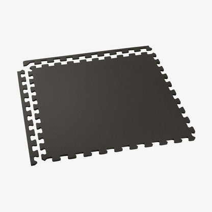 We Sell Mats 3/8 Inch Thick Multipurpose Exercise Floor Mat with EVA Foam, Interlocking Tiles, Anti-Fatigue for Home, or Gym, 24 in x 24 in
