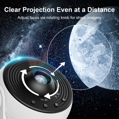 Planetarium Projector for Bedroom, 13 in 1 Star Projector Galaxy Light, Ceiling Night Light Milky Way Mood Lighting with Timer, LED Space Galaxy Lamp Bedroom Room Decor for Adults Kids - White