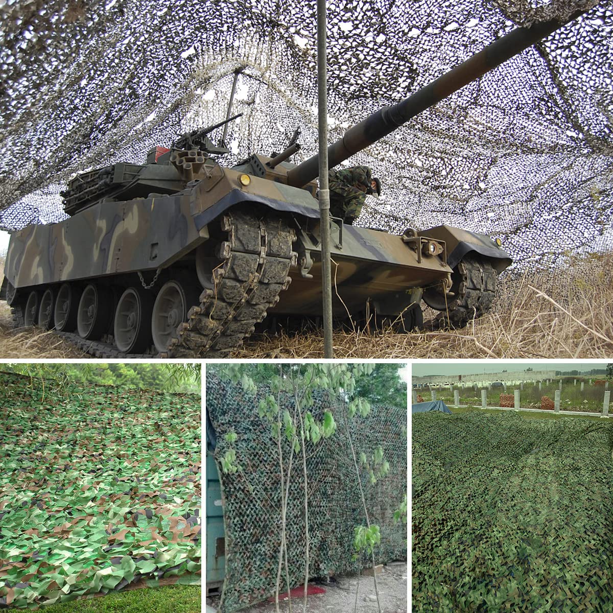 WINWAY Camo Netting Camouflage Net Bulk Roll Sunshade Mesh Net for Hunting Shooting Military Theme Party Decoration