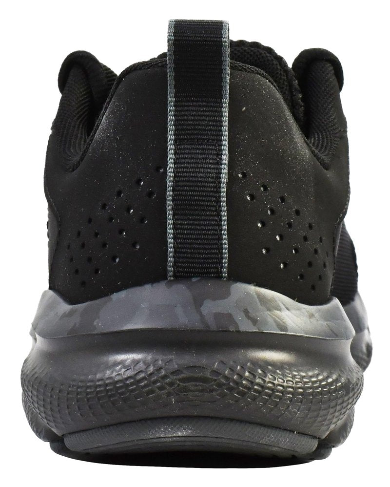 Under Armour Men's Charged Assert 9 Camo, Black/Black/Pitch Gray, 8.5 US