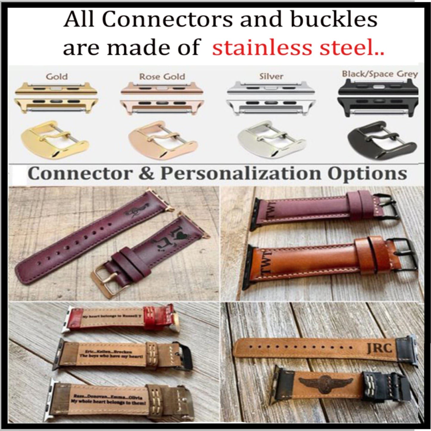 HARDISTON Watch Bands Compatible with Apple 45mm for men & women, Handmade Genuine Leather, Compatible with iWatch Series 11 10 9 8 7 6 5 4 3 2 1 SE Ultra, Medium/Band-Amber