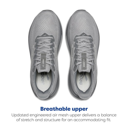 Brooks Men’s Ghost 17 Neutral Running Shoe - Primer Gray/Oyster Mushroom - 9 Medium
