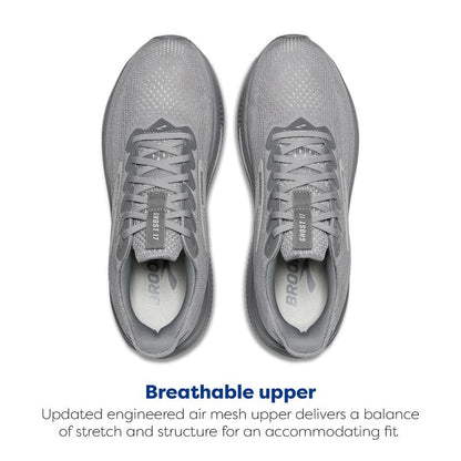 Brooks Men’s Ghost 17 Neutral Running Shoe - Primer Gray/Oyster Mushroom - 9 Medium