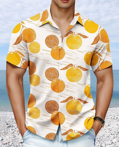 Mens Hawaiian Shirt Short Sleeve Button Down Shirts Tropical Floral Summer Beach Shirts