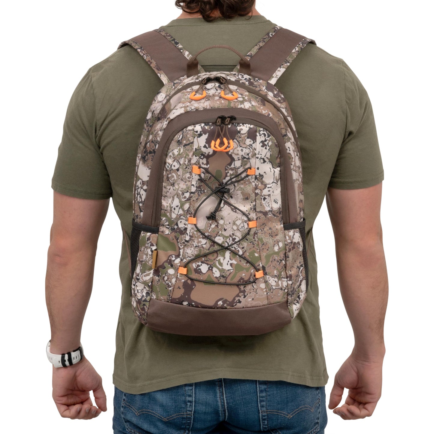 Allen Company Terrain Cape Daypack - Medium Hunting Pack, Veil Terrain Camouflage Backpack, 22.1L with Multiple Pockets & Gear Straps for Outdoor, Hiking, or Tactical Use