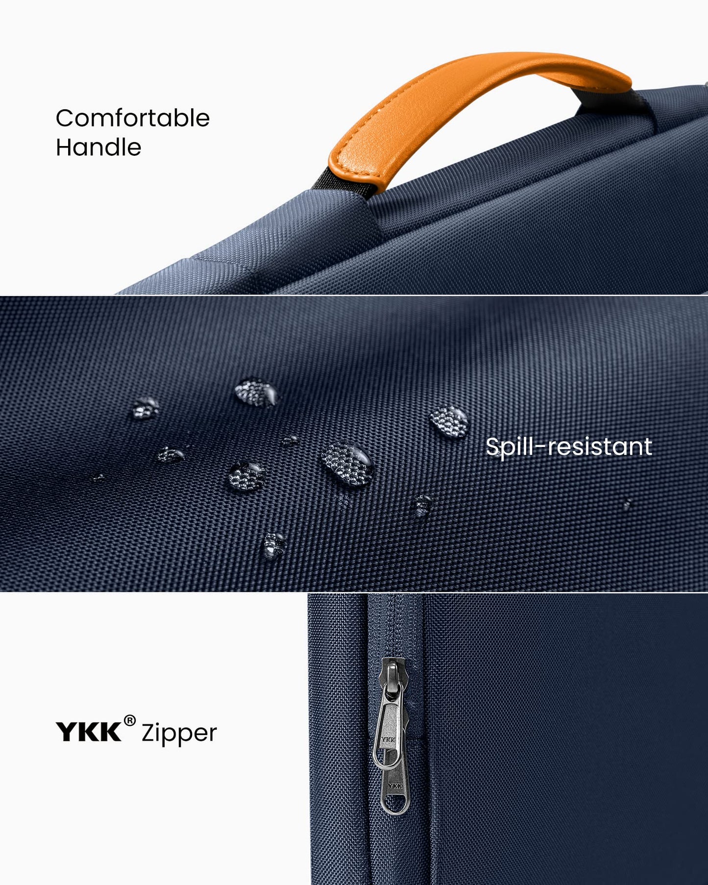 tomtoc 360 Protective Laptop Carrying Case compatible with 14-inch MacBook Pro M5/M4/M3/M2/M1 Pro/Max A3434 A3112 A3401 A3185 2025-2021, 12.9-13 Inch iPad Pro/Air, Water-Resistant Accessory Sleeve Bag