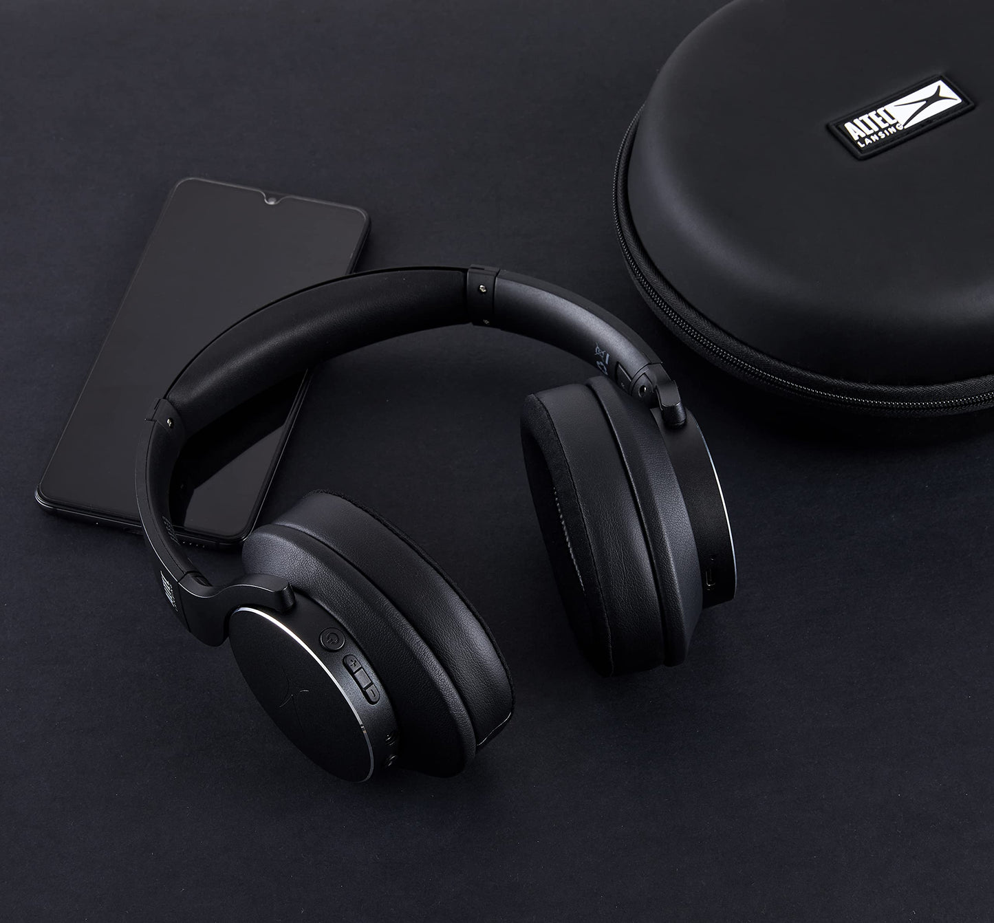 Altec Lansing Comfort Q+ Bluetooth Headphones, Active Noise Cancellation, Comfortable, Quite, Noise Cancelling Headphone, Up to 26 Hours of Playtime, 30 Ft. Wireless Range, Black