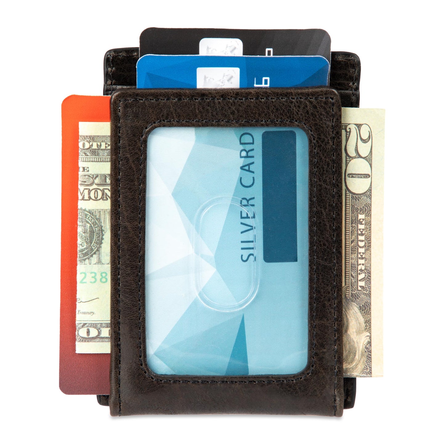 Tommy Bahama Men's Two Tone Magnetic Front Pocket Wallet