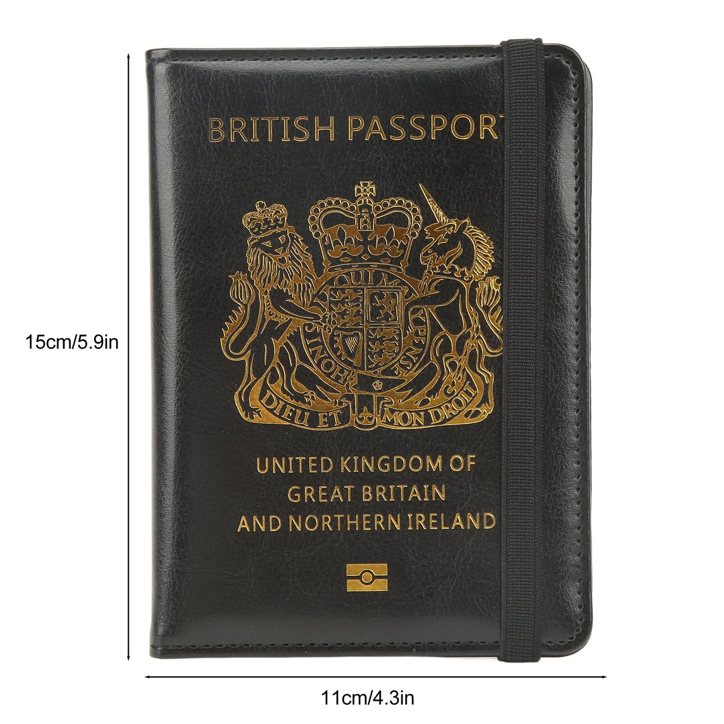 Britain Passport Cover Passport Holder Cover Leather Passport Holder UK Passport Cover for Passport, Business Cards, Credit Cards, Boarding Passes