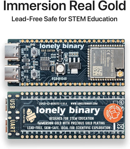 Lonely Binary ESP32-S3 N16R8 Gold Edition 16MB IPEX Antenna for Arduino IDE