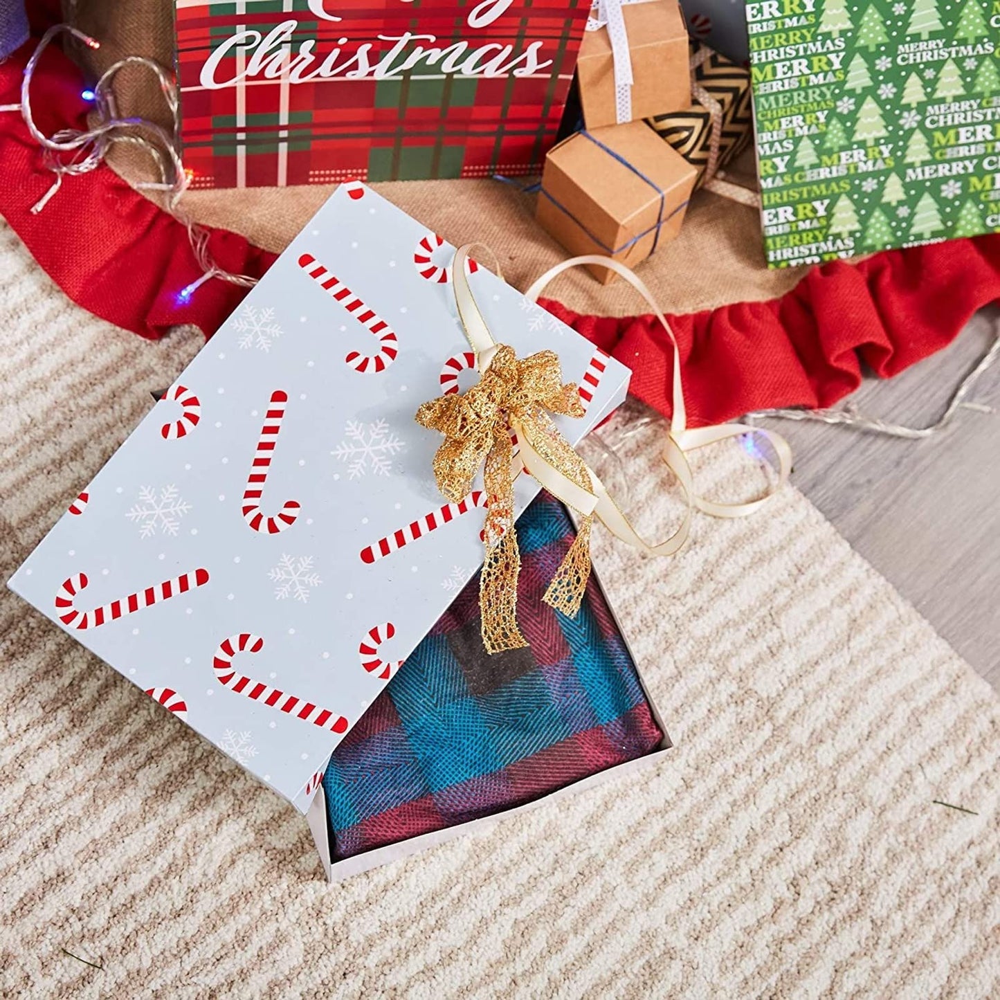 Juvale Gift Boxes with Lids - Vibrant Festive Designs & Gift Boxes for Presents - Pack of 24, 4 Designs, 3 Sizes