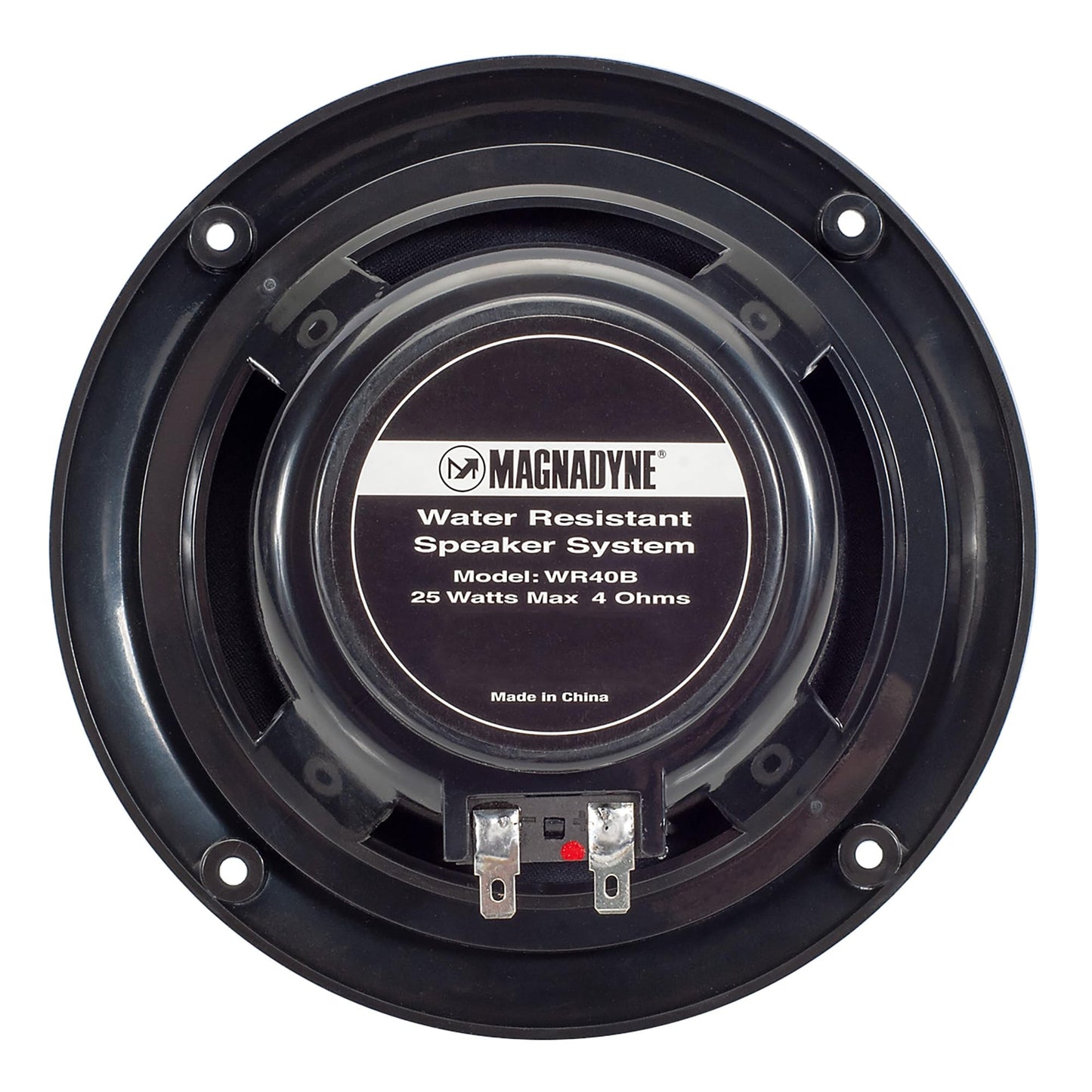 5-inch Water Resistant Outdoor Speakers, Dual Cone, 25W Peak Power, Marine and RV Compatible (Black)