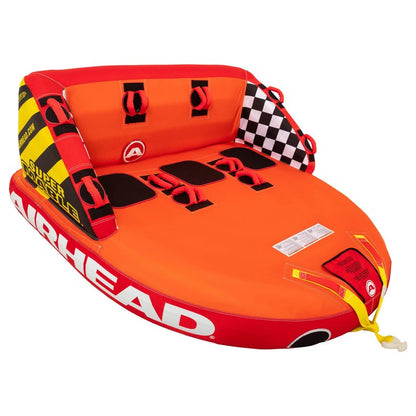 Airhead Super Mable Towable Tube | 1-3 Rider Towable Tube for Boating and Water Sports | Dual Tow Points | Full Nylon Cover | EVA Foam Pads | Patented Speed Valve | Boat Tubes and Towables