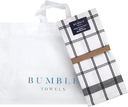 Premium Kitchen Towels | Large Cotton Dish Towels | Flat & Terry Highly