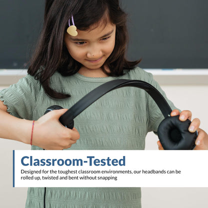Cyber Acoustics 3.5mm Stereo Headset (AC-5002) – Durable, Crisp, and Clear Communication in Classrooms and at Home