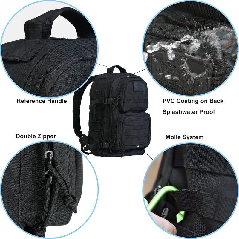 3-Day Tactical Backpack - Durable 600D Oxford Fabric | Classic Military Style